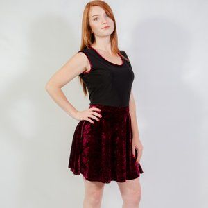 Burgundy black dress